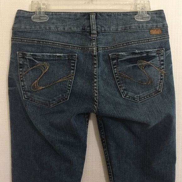 Silver Jeans Sasha Cropped Size 27 Medium Wash - Picture 4 of 5